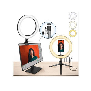 6" Selfie Ring Light with Monitor Clamp Mini Tripod